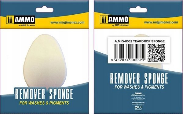 Vallejo Ammo: Σφουγγάρι Αφαίρεσης για Washes & Χρωστικές - Σφουγγάρι Δάκρυ (2)
