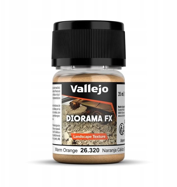 Vallejo: 26.319 - Diorama FX - Landscape Textures - Warm Orange (1-2 mm)