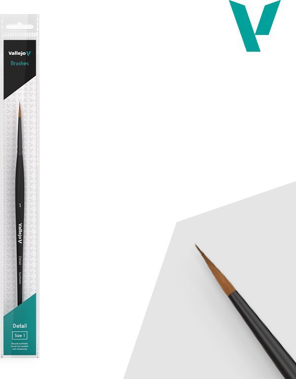 Vallejo B02001 - Detail - Round Brush - Synthetic 1
