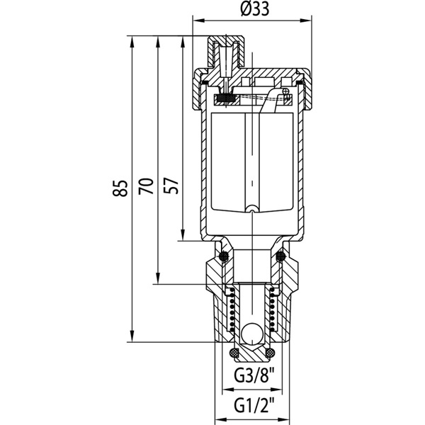 Valvex Odpowietrznik automatyczny 1/2" (4700330)