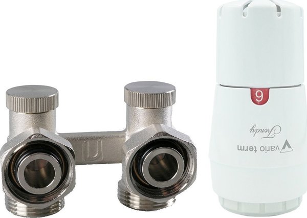 Vario Term Σετ γωνιακού θερμοστατικού 3/4" Vario Term Premium PRNYGS05106C/FK GS05-106 με θηλές GS05106C/FP