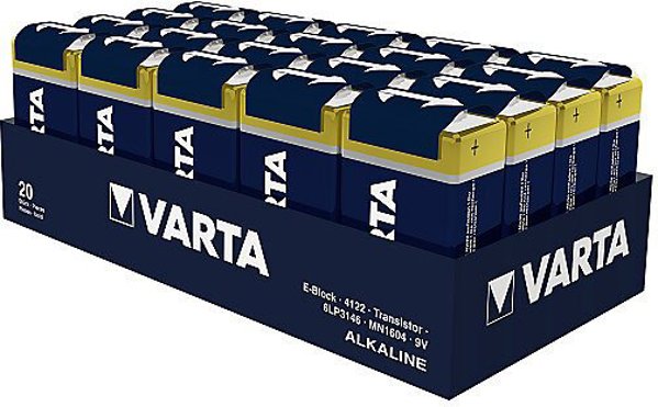 Varta VARTA LONGLIFE Μπαταρία E-Block (9V-Block) 20 τεμάχια