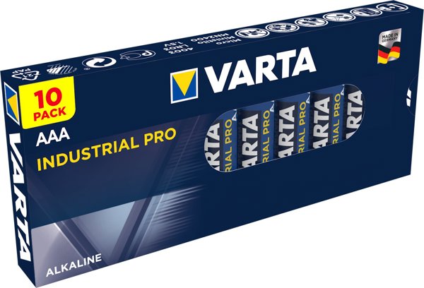 Varta Industrial Pro Μπαταρίες AAA Alkaline LR03 1.5V - 10 Τεμάχια