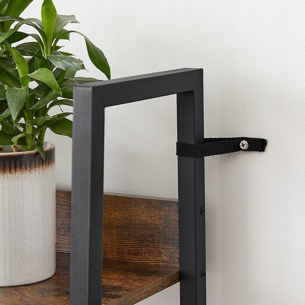 Ράφι σκάλα Vasagle, Στενό ράφι 5 επιπέδων, ράφι για το γραφείο στο σπίτι, σαλόνι, κρεβατοκάμαρα, κουζίνα, βιομηχανικό, ρουστίκ 14038367 194343025353