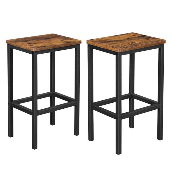 Vasagle Σετ Μεταλλικά Σκαμπό Bar 40 x 30 x 65 cm 2 τμχ  (LBC65X) (VASLBC65X)