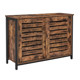 VASAGLE Μεταλλικός Μπουφές LSC081B01, 100 x 35 x 70 cm, Βιομηχανικό Στυλ