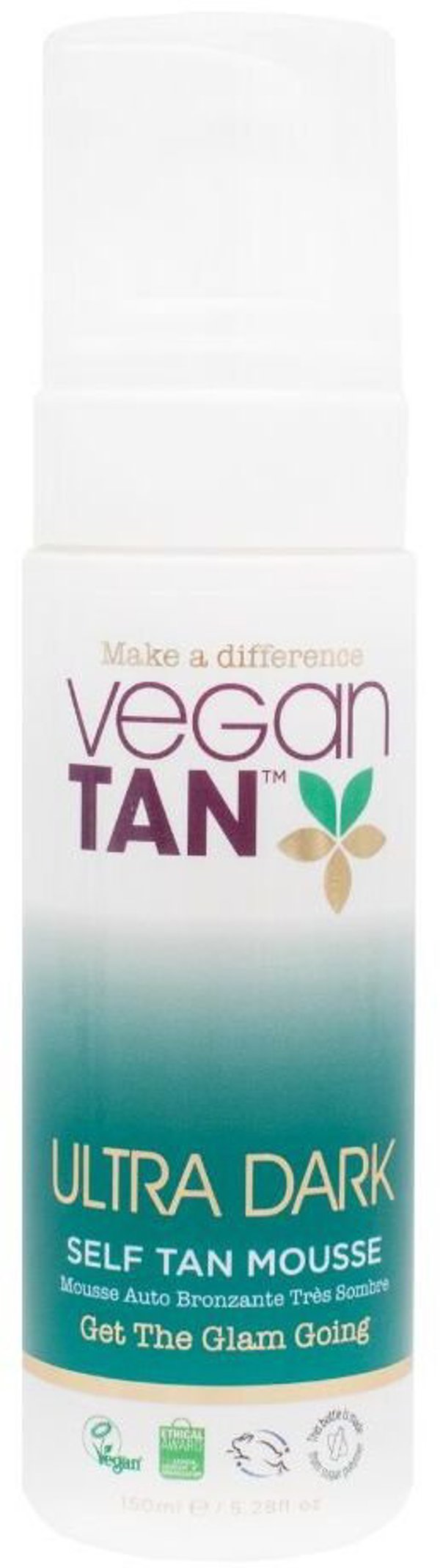 Vegan Tan, Ultra Dark Tan, Vegan, Bronzing, Self-Tanning Mousse, 150 ml For Women