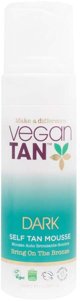 Vegan Tan, Dark Tan, Vegan, Bronzing, Self-Tanning Mousse, 150 ml Unisex