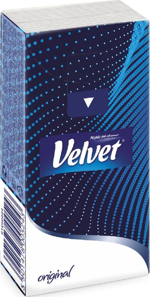 Velvet Original Χαρτομάντιλα 4 Στρώσεων, 10 Πακέτα x 9 Τεμάχια