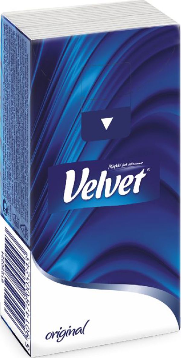 Velvet Original Χαρτομάντιλα 4 Στρώσεων, 10 Πακέτα x 9 Τεμάχια