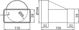 Vents Lacznik przekrojow zmiennych bialy 110 x 54 / 100mm