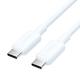VENTION USB 2.0 Type-C Male to Type-C Male 3A Cable 1M White PVC Type (TRCWF) (VENTRCWF)