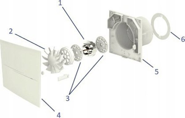 Vents VENTS Silent bathroom fan, 100TH humidity sensor | Vents