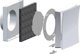 Vents Nawiewnik PS 100WH με ρυθμιζόμενη εσωτερική γρίλια και κυκλική γρίλια