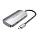 VENTION USB-C to USB-C Gen 1/USB3.0x3/PD Hub 0.15M Gray Aluminum Alloy Type  (TNDHB) (VENTNDHB)