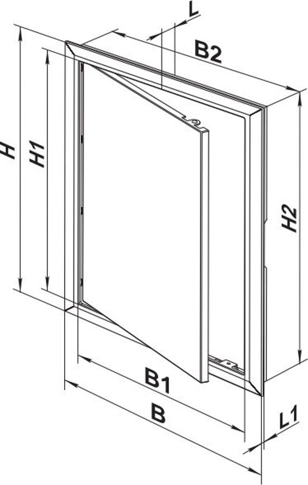 Vents Λευκή πόρτα επιθεώρησης 150 x 150mm