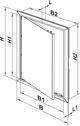Vents Λευκή πόρτα επιθεώρησης 150 x 150mm