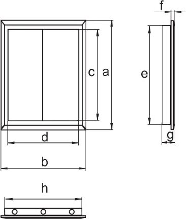 Vents Drzwiczki rewizyjne biale 250 x 300mm (WPD250X300)