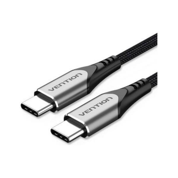 VENTION USB 2.0 C Male to C Male 5A Cable 1M Gray Flexible PVC Type (TRWHF) (VENTRWHF)