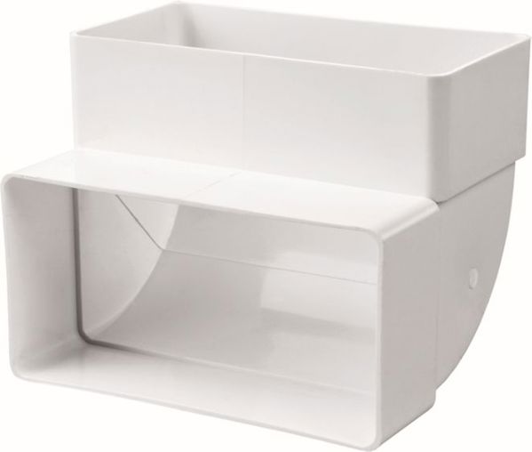 Vents Kolano pionowe 90° biale 120 x 60mm (460)