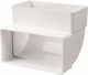 Vents Kolano pionowe 90° biale 120 x 60mm (460)