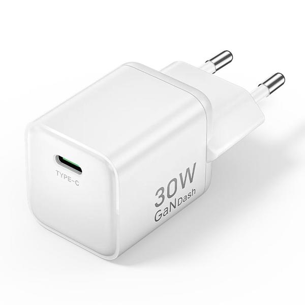 VENTION 1-Port USB-C GaN Charger (30W) EU-Plug White (FCIW0-EU) (VENFCIW0-EU)