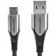 VENTION Cotton Braided USB 2.0 A Male to Micro-B Male 3A Cable 3M Gray Aluminum Alloy Type (COAHI) (VENCOAHI)