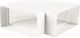 Vents Kolanko poziome biale 90° 120x60mm