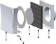 Vents αεραγωγός με εσωτερική και τετραγωνή περσίδα PS 101WH