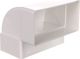 Vents Καμπύλη Αεραγωγού Κατακόρυφη 90° 110x54mm λευκή WP060