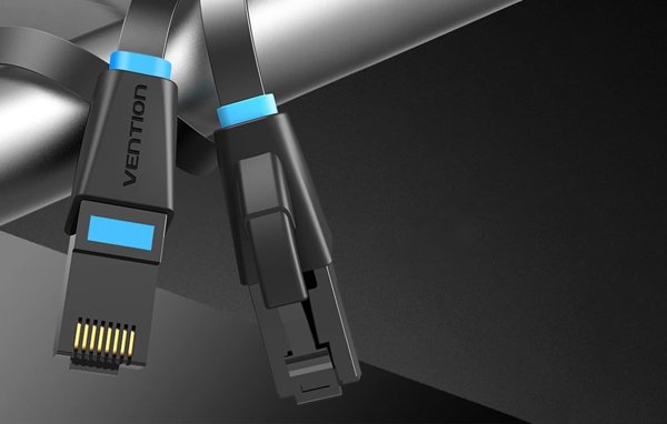 Vention Επίπεδο καλώδιο δικτύου UTP κατηγορίας 6 Vention IBJBX 50m μαύρο