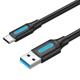 VENTION USB 3.0 A Male to C Male Cable 2M Black PVC Type (COZBH) (VENCOZBH)
