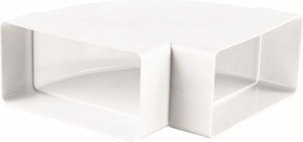 Vents Kolanko poziome biale 90° 110 x 54mm (050)