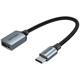 VENTION USB 2.0 C Male to A Female OTG Cable 0.15M Gray Aluminum Alloy Type (CCWHB) (VENCCWHB)