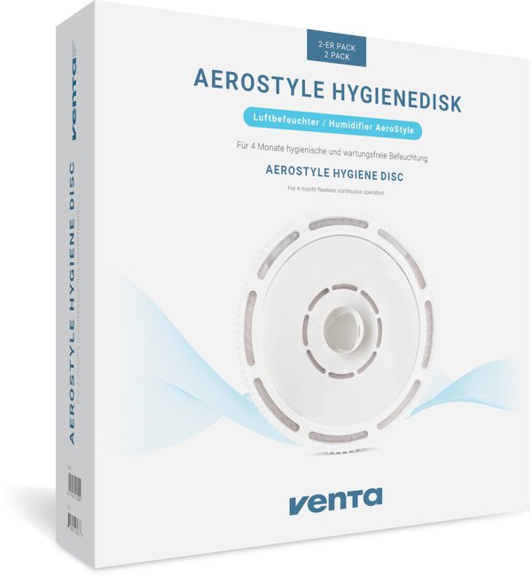 Venta Hygienedisk AeroStyle entkalkt reinigt hygienisch 2er