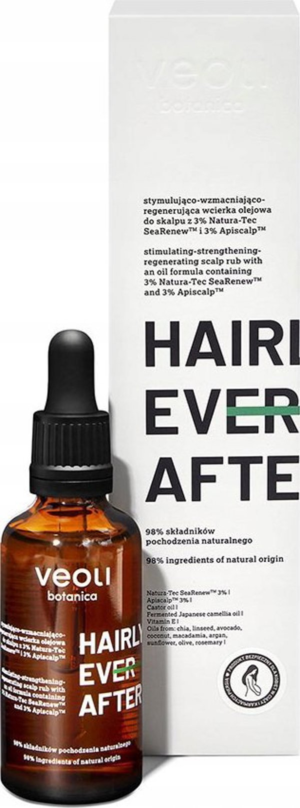 VEOLI BOTANICA Hairly Ever After τονωτικό-ενισχυτικό-αναζωογονητικό έλαιο για μαλλιά 50ml