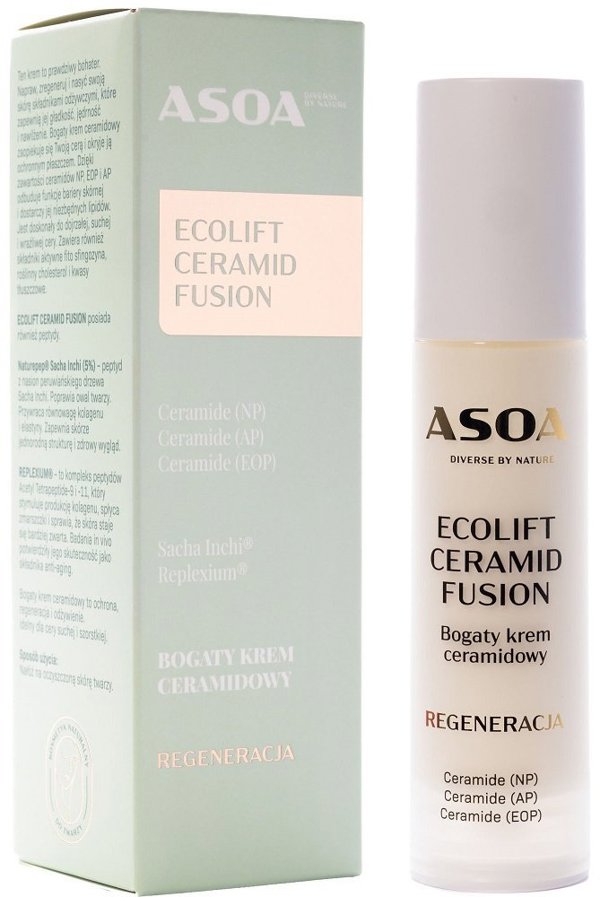 Veoli Botanica ASOA Ecolift Ceramid Fusion Πλούσια Κρέμα Προσώπου με Ceramides 50ml