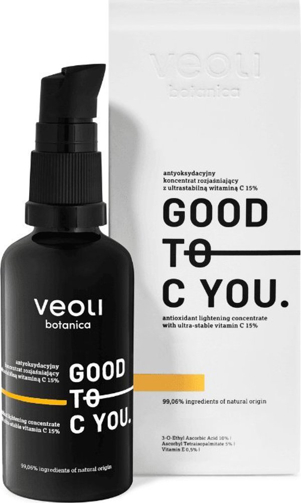 Veoli Botanica GOOD TO C YOU Αντιοξειδωτικός Συμπυκνωμένος Ορός με Ultra Σταθερή Βιταμίνη C 15%