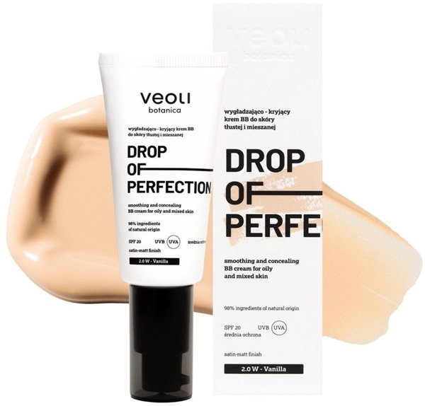 VEOLI BOTANICA_Drop Of Perfection κρεμ BB για λιπαρό και μεικτό δέρμα 2.0 W Vanilla 30ml
