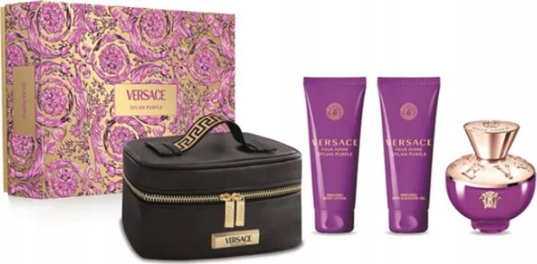 Σετ VERSACE Dylan Purple EDP spray 100ml + αφρόλουτρο 100ml + λοσιόν σώματος 100ml + καλλυντική τσάντα