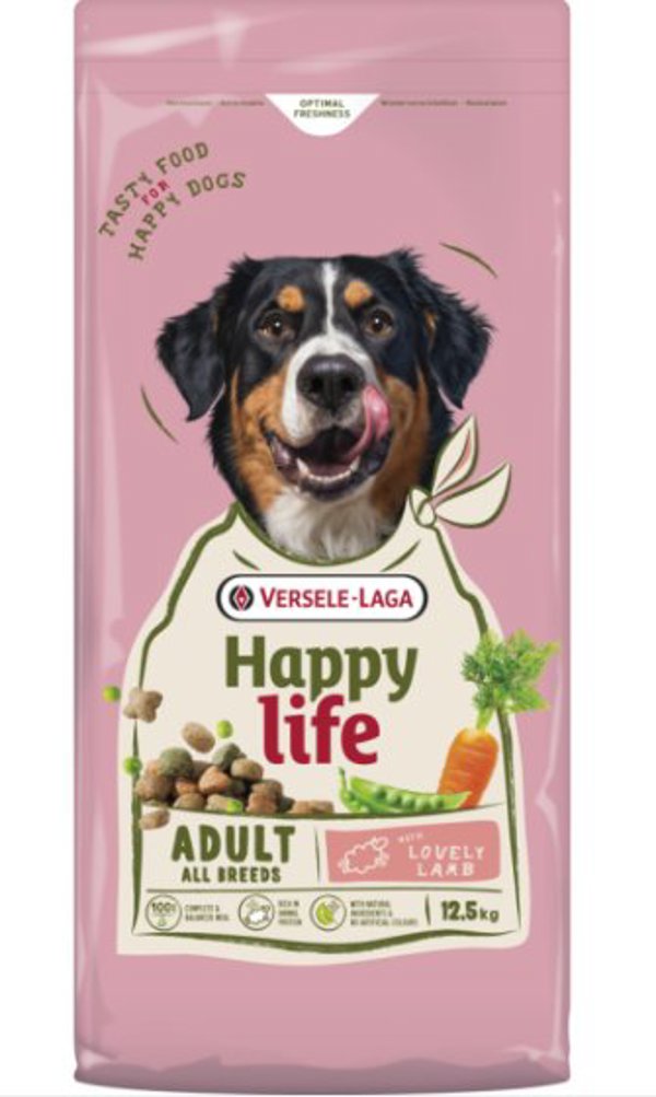 Versele-Laga Happy Life Adult Ξηρά Τροφή Σκύλου με Αρνί 12,5kg