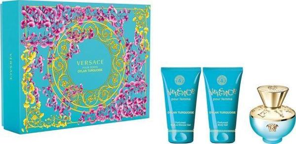 Versace SET VERSACE Dylan Turquoise Pour Femme EDT spray 50ml + SHOWER GEL 50ml + BODY LOTION 50ml