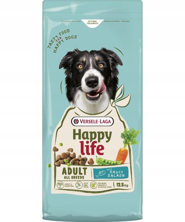 Versele-Laga HappyLife Ξηρά Τροφή Σκύλου με Σολομό για Ενήλικους Σκύλους 12,5kg