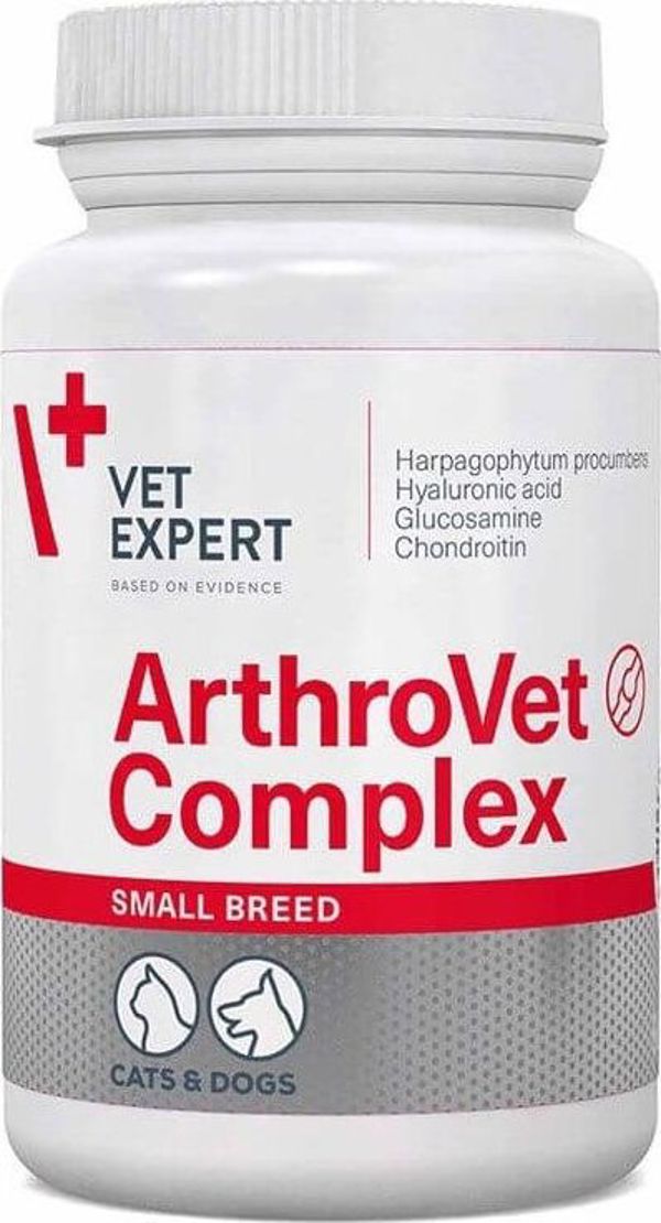VetExpert Arthrovet HA Complex για Μικρόσωμους Σκύλους & Γάτες, Συμπλήρωμα για τις Αρθρώσεις, 60 Ταμπλέτες