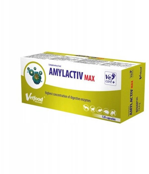 VetFood Amylactiv MAX για Σκύλους & Γάτες 120 Κάψουλες