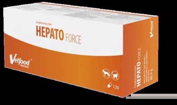 Vetfood HepatoForce Συμπλήρωμα για την Υποστήριξη της Ηπατικής Λειτουργίας σε Ζώα, 120 Κάψουλες