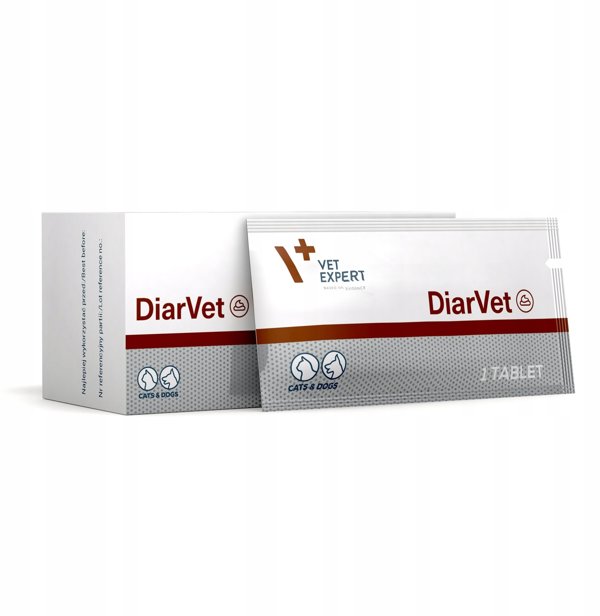 VetExpert Diarvet Συμπλήρωμα Διατροφής για Σκύλους και Γάτες, 6 Ταμπλέτες