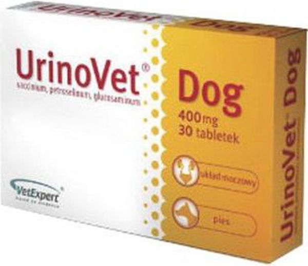 Vet Expert UrinoVet Dog - Συμπλήρωμα Διατροφής για Σκύλους, 30 Ταμπλέτες