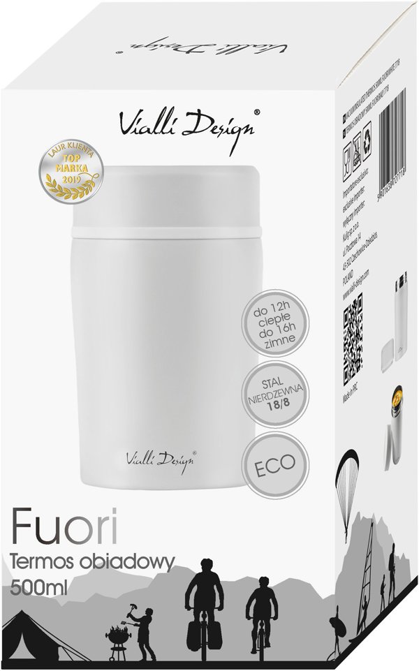 Θερμός Φαγητού Vialli Design Fuori 0.5l Λευκό