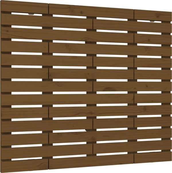 vidaXL Κεφαλάρι κρεβατιού, μέλι καφέ, 81x3x91,5 cm, ξύλο πεύκου